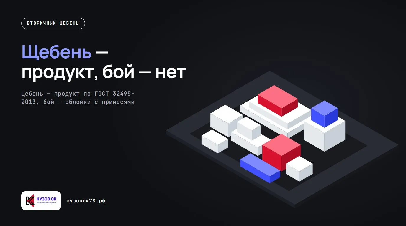 Щебень — продукт, бой — нет. Щебень — продукт по ГОСТ 32495-2013, бой — обломки с примесями